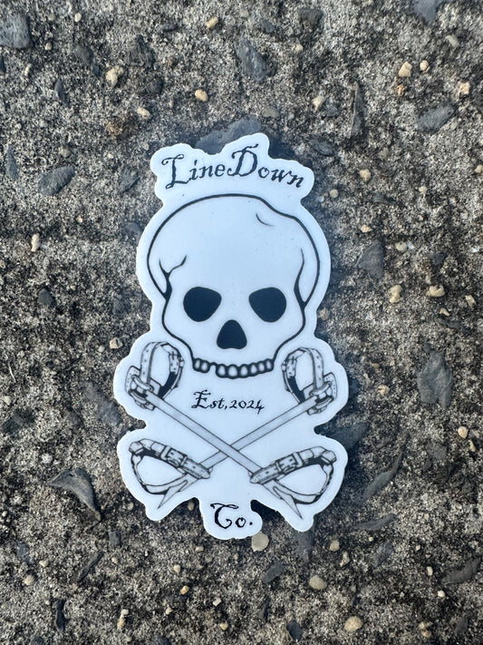 Skull Linedownco. Sticker